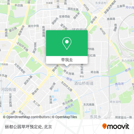 丽都公园草坪预定处地图