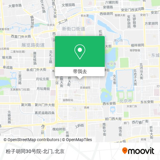 粉子胡同30号院-北门地图