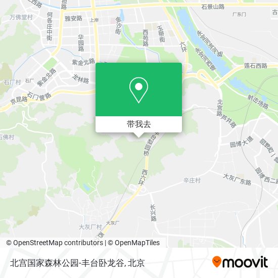北宫国家森林公园-丰台卧龙谷地图