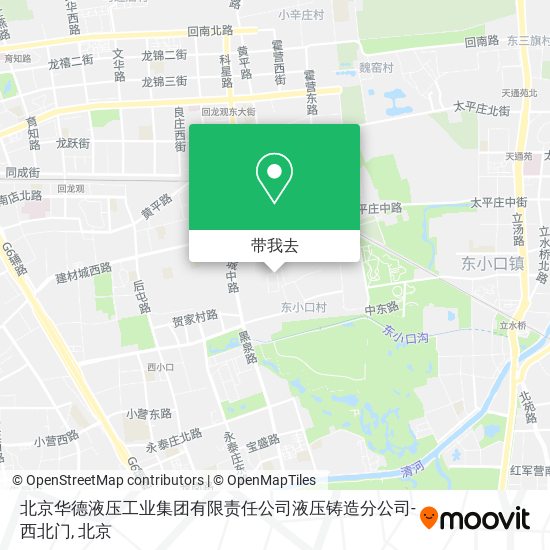 北京华德液压工业集团有限责任公司液压铸造分公司-西北门地图