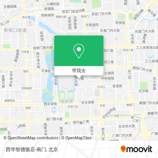 西华智德饭店-南门地图
