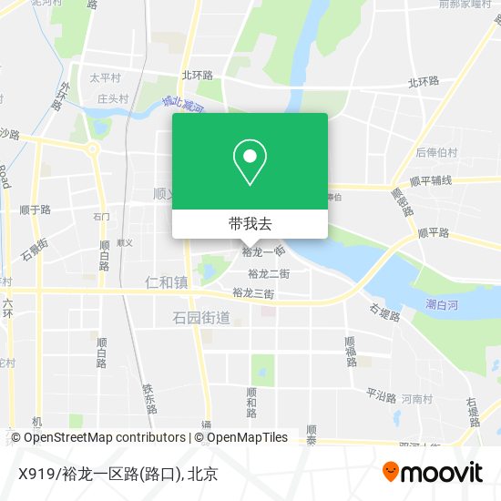 X919/裕龙一区路(路口)地图