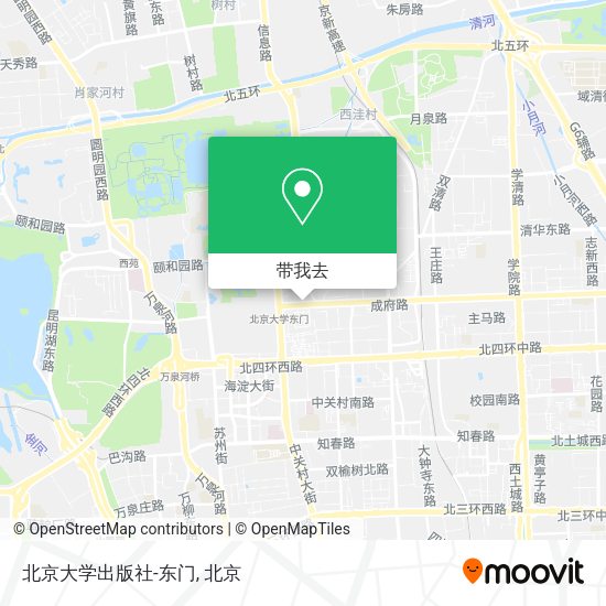 北京大学出版社-东门地图