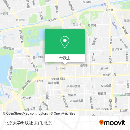 北京大学出版社-东门地图