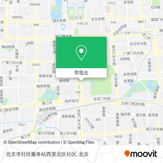 北京市社区服务站西里北区社区地图