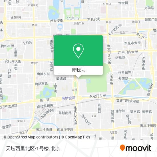 天坛西里北区-1号楼地图