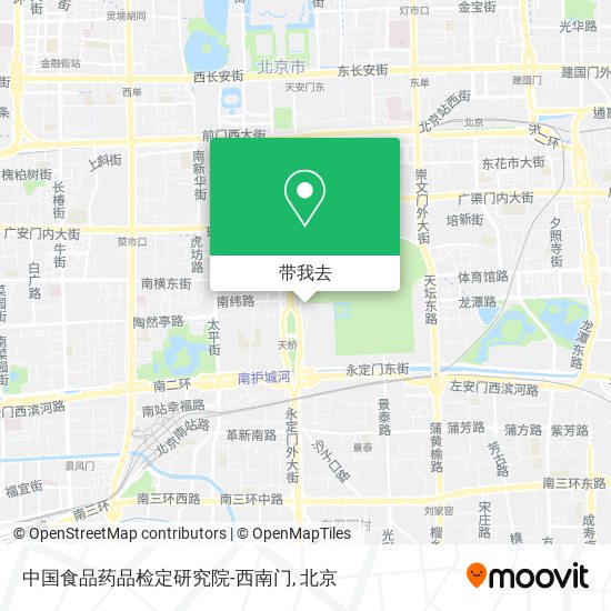 中国食品药品检定研究院-西南门地图