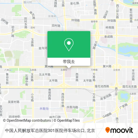 中国人民解放军总医院301医院停车场出口地图