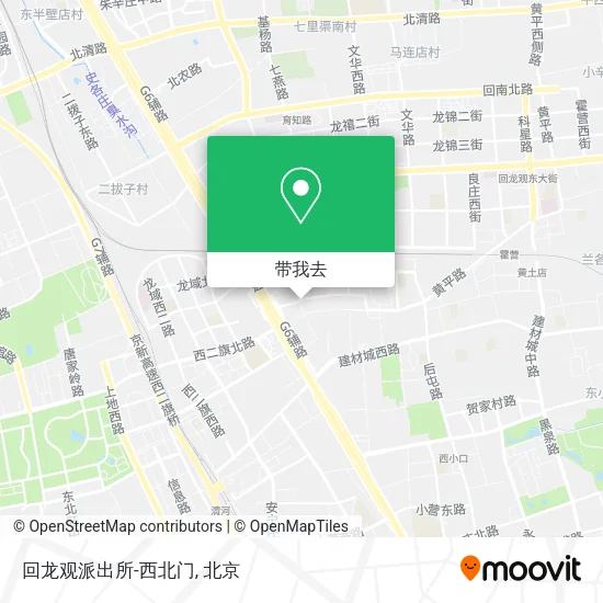 回龙观派出所-西北门地图