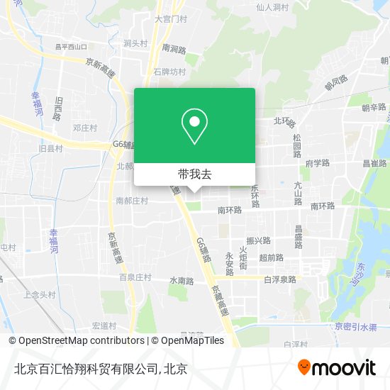 北京百汇恰翔科贸有限公司地图