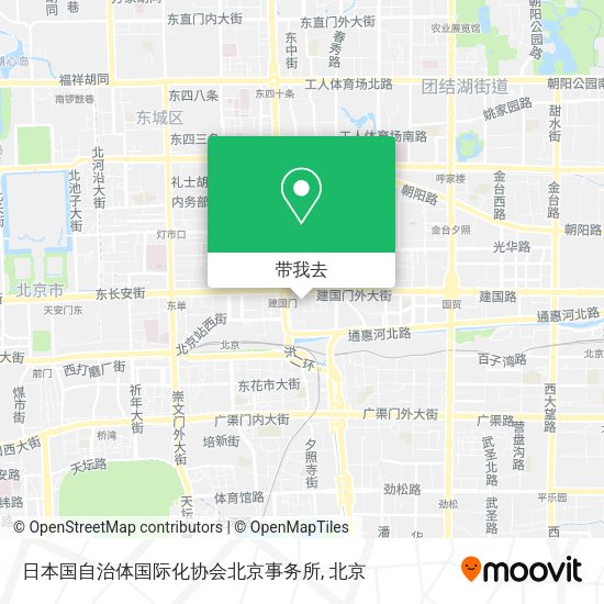 日本国自治体国际化协会北京事务所地图