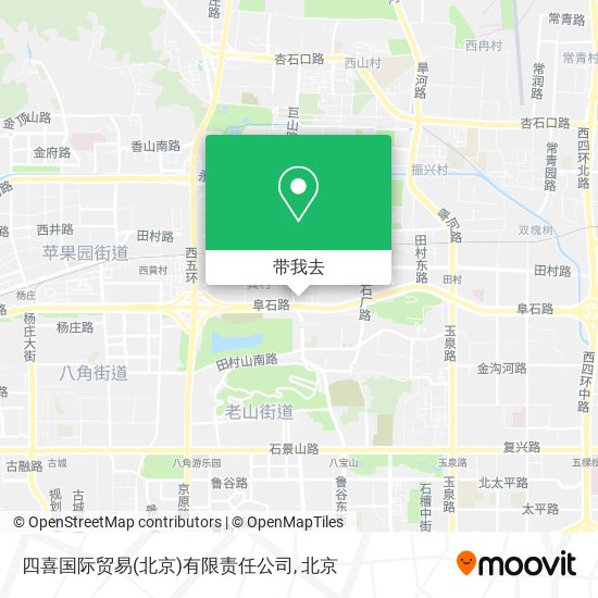 四喜国际贸易(北京)有限责任公司地图