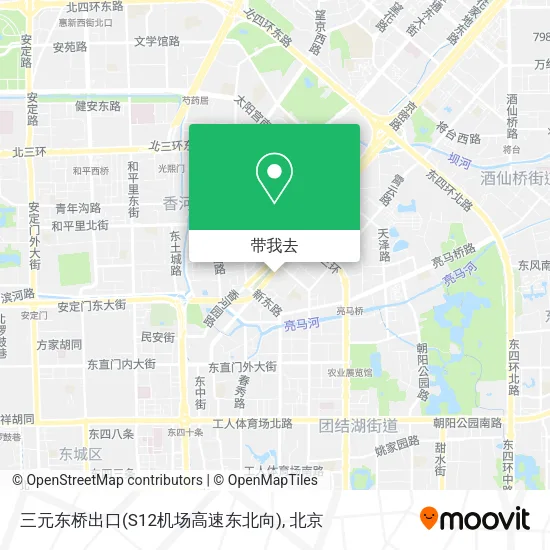 三元东桥出口(S12机场高速东北向)地图