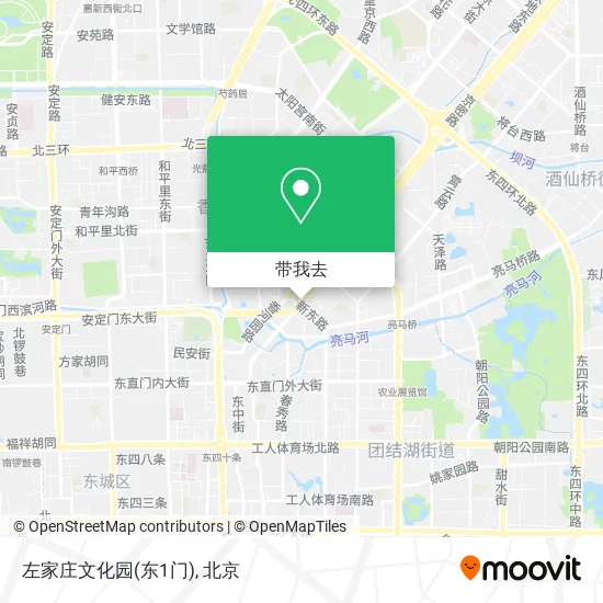 左家庄文化园(东1门)地图