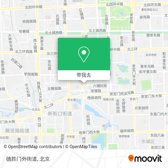 德胜门外街道地图
