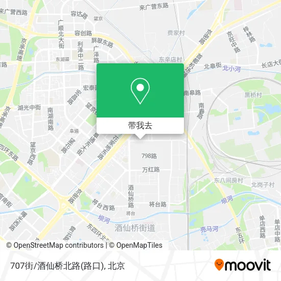 707街/酒仙桥北路(路口)地图