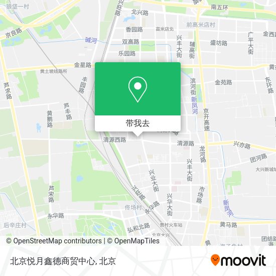 北京悦月鑫德商贸中心地图