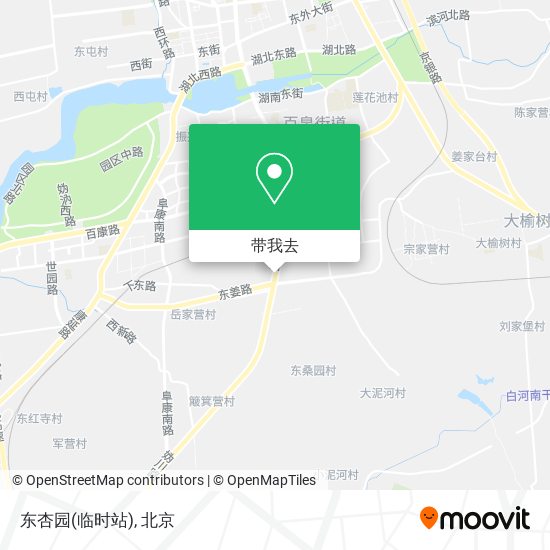 东杏园(临时站)地图