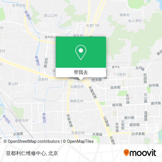 亚都利仁维修中心地图