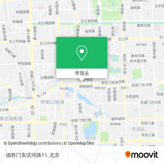德胜门东滨河路11地图