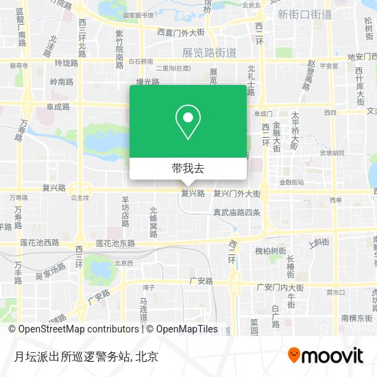 月坛派出所巡逻警务站地图