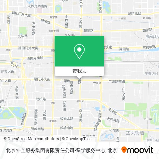 北京外企服务集团有限责任公司-留学服务中心地图