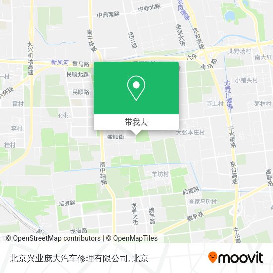 北京兴业庞大汽车修理有限公司地图