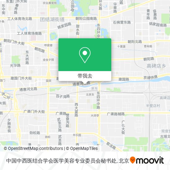 中国中西医结合学会医学美容专业委员会秘书处地图