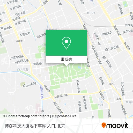 博彦科技大厦地下车库-入口地图