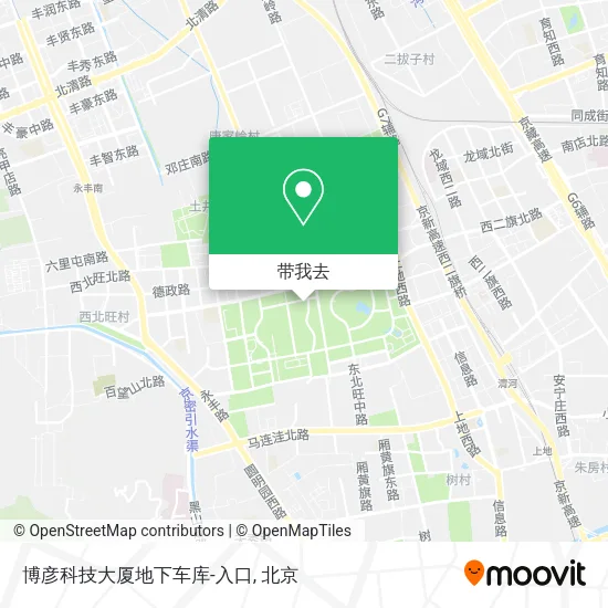 博彦科技大厦地下车库-入口地图