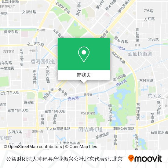 公益财团法人冲绳县产业振兴公社北京代表处地图