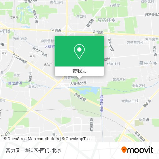 富力又一城C区-西门地图