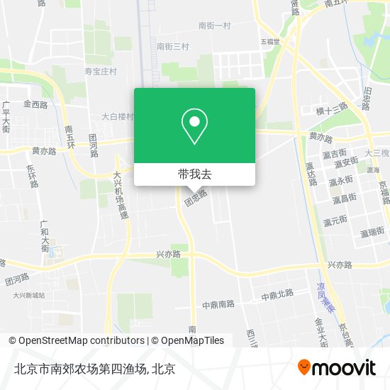 北京市南郊农场第四渔场地图