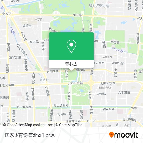 国家体育场-西北2门地图