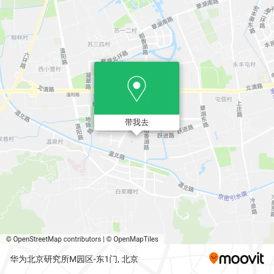 华为北京研究所M园区-东1门地图