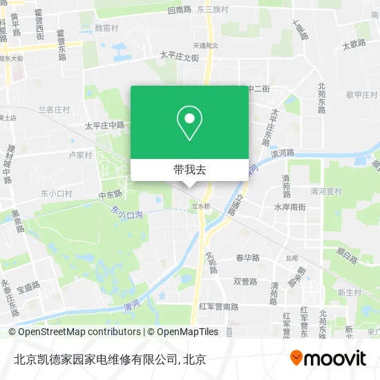 北京凯德家园家电维修有限公司地图