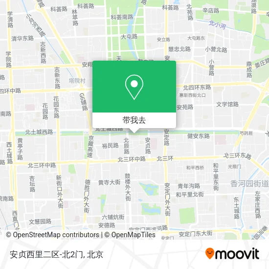 安贞西里二区-北2门地图