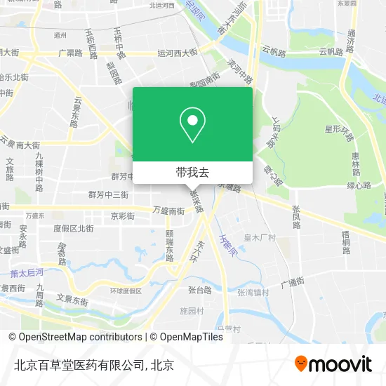北京百草堂医药有限公司地图