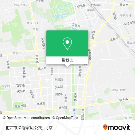 北京市温馨家庭公寓地图