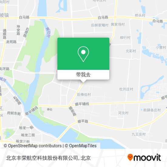 北京丰荣航空科技股份有限公司地图