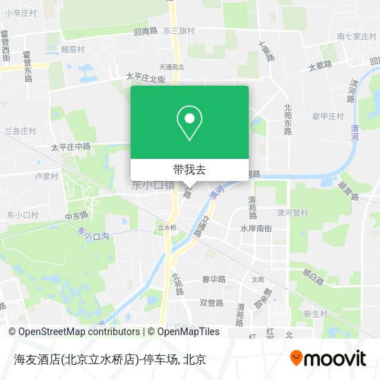 海友酒店(北京立水桥店)-停车场地图