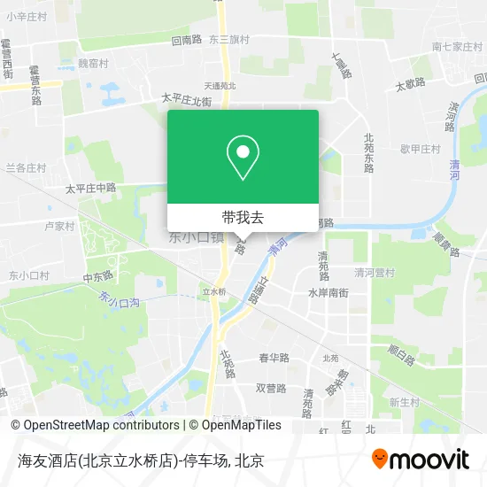 海友酒店(北京立水桥店)-停车场地图