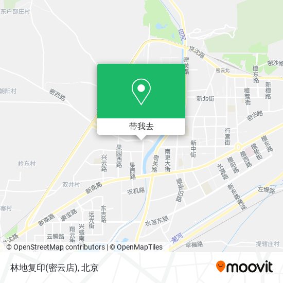 林地复印(密云店)地图