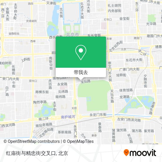 红庙街与精忠街交叉口地图