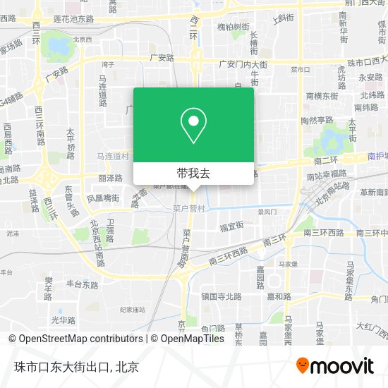 珠市口东大街出口地图
