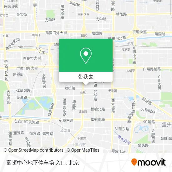 富顿中心地下停车场-入口地图