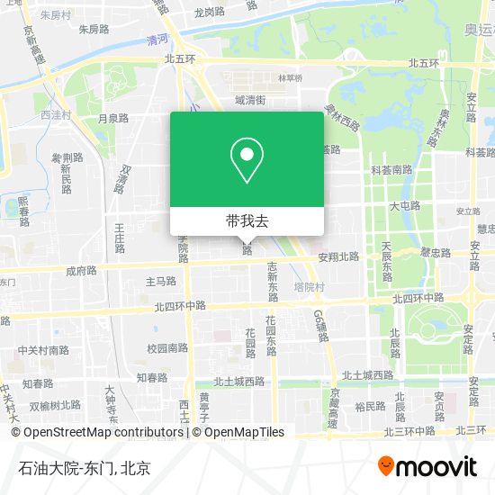 石油大院-东门地图