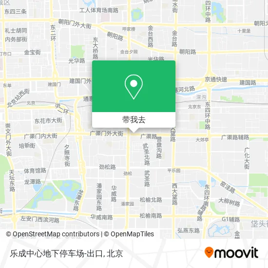 乐成中心地下停车场-出口地图