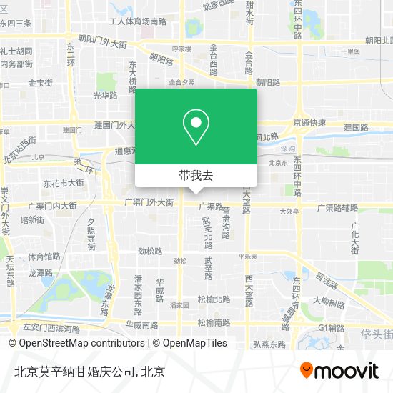 北京莫辛纳甘婚庆公司地图