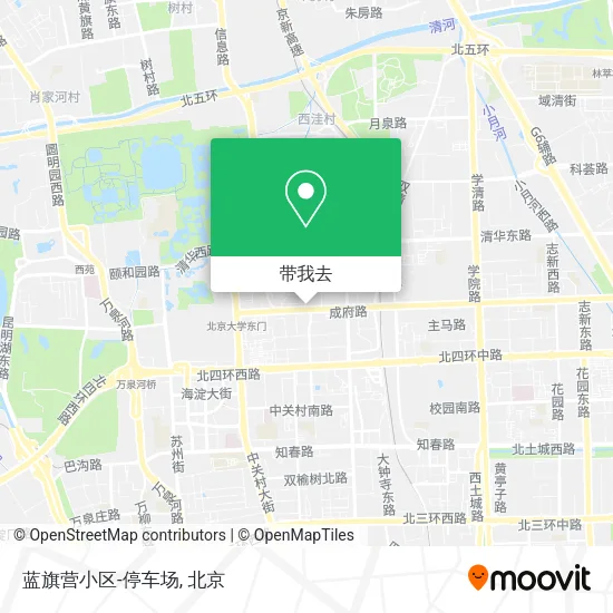 蓝旗营小区-停车场地图